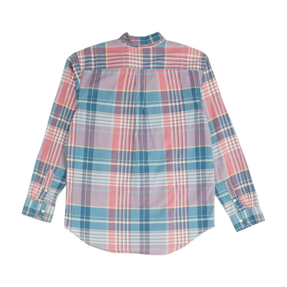 Multi Plaid Long Sleeve Button Down