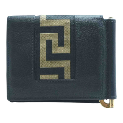 Black Greca Wallet with Money Clip