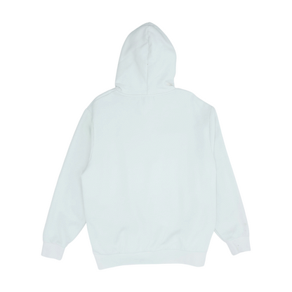 White Solid Hoodie Pullover