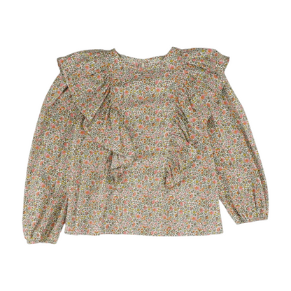 Beige Floral Blouse