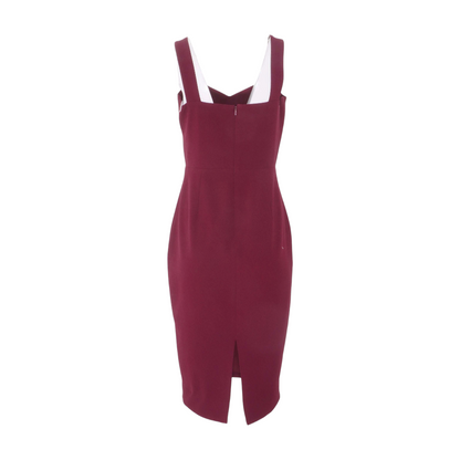 Maroon Midi Dress
