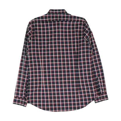 Black Plaid Long Sleeve Button Down