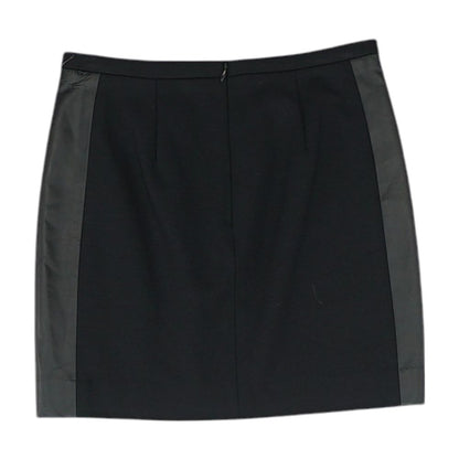 Black Solid Mini Skirt