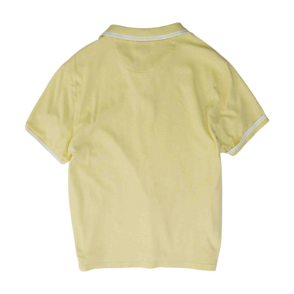 Yellow Solid Short Sleeve Polo