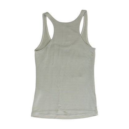 Gray Solid Sleeveless Blouse