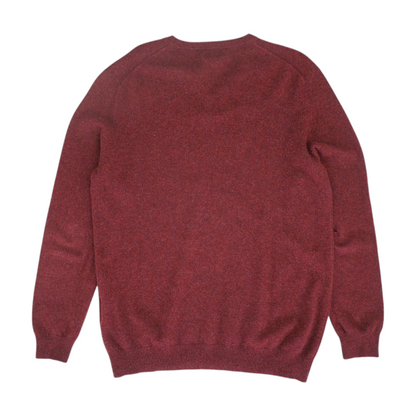 Maroon Solid Pullover Sweater