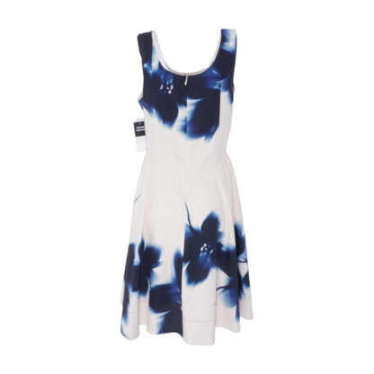 Beige Print Midi Dress