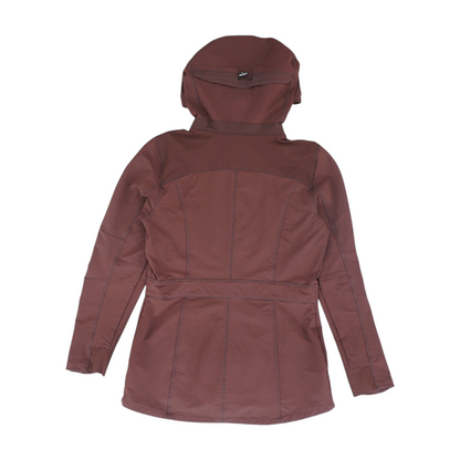 Maroon Solid Rain Jacket
