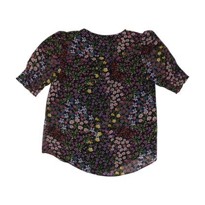 Black Floral Blouse