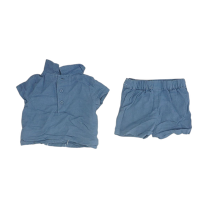 Blue Short Sleeve Set