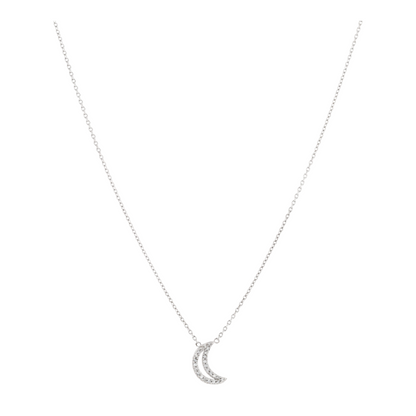 1/10 ctw Sterling Silver Lab Grown Diamond Pendant Necklace