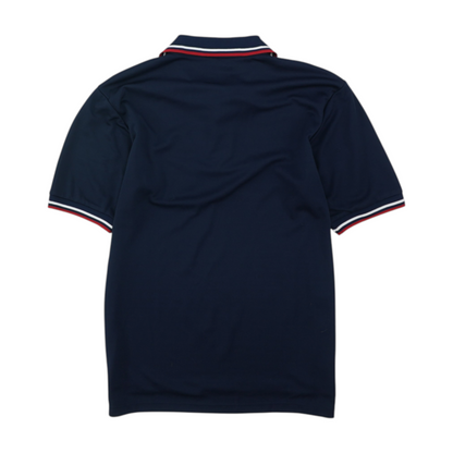Navy Solid Short Sleeve Polo