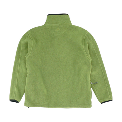 Green Solid 1/4 Zip Pullover