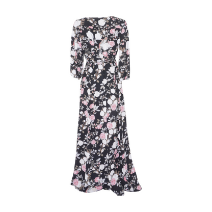 Black Floral Maxi Dress