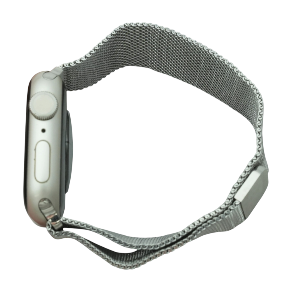 41mm Series 7 Silver Smartwatch Silver Band S/M