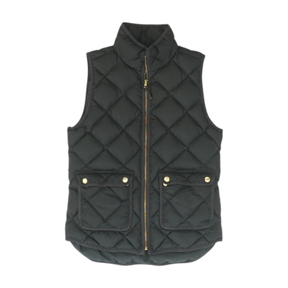 Black Solid Active Vest