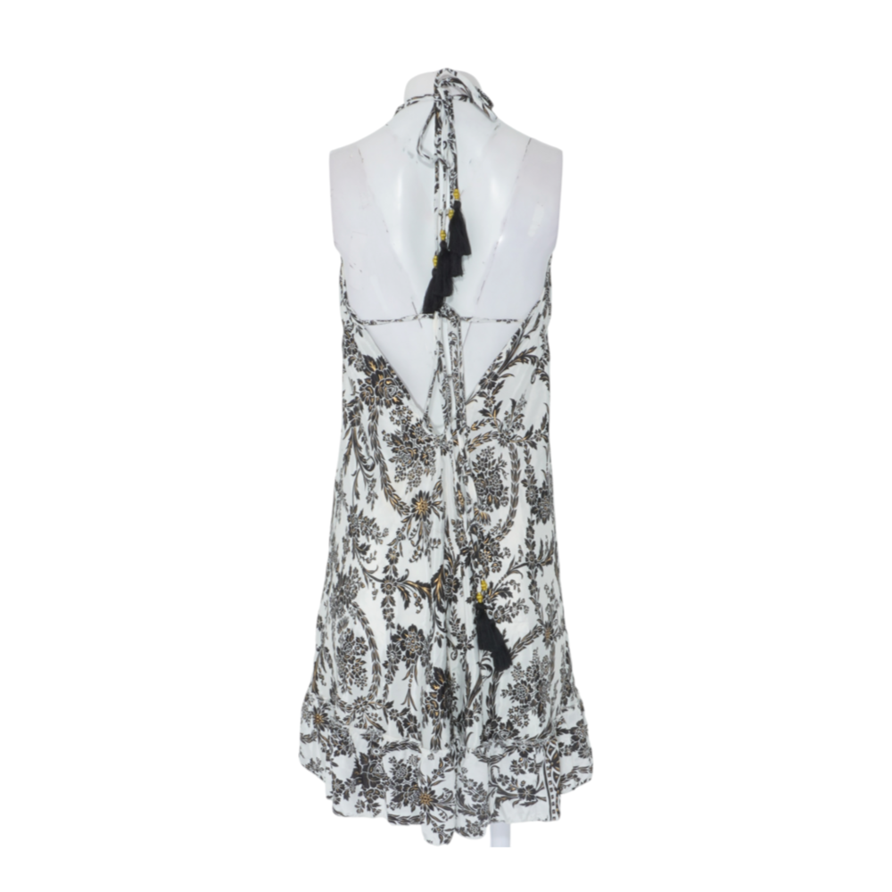 Paani Luv Ivory Floral Mini Dress – Image 2