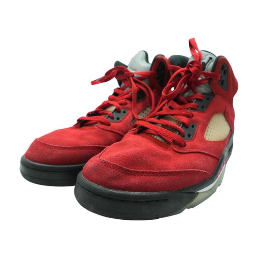 Jordan 5 Retro Raging Bull Red High-Top Athletic Shoes