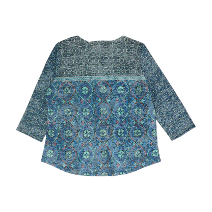 Blue Abstract Blouse