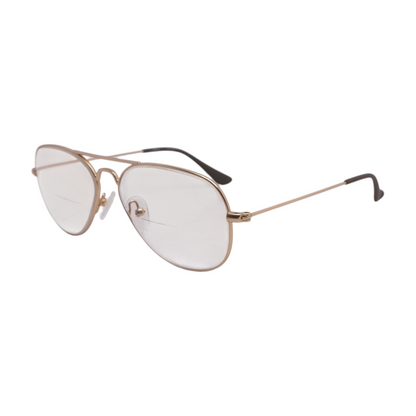 Gold Caddis Round Prescription Eyewear