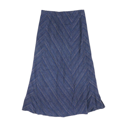 Blue Petite Midi Skirt