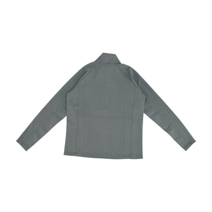 Gray Solid 1/4 Zip Pullover