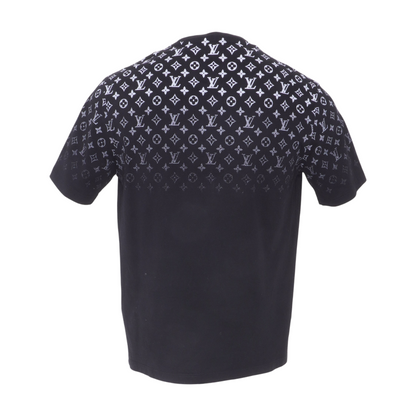 Black Gradient Cotton T-Shirt