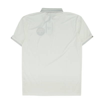 White Check Short Sleeve Polo