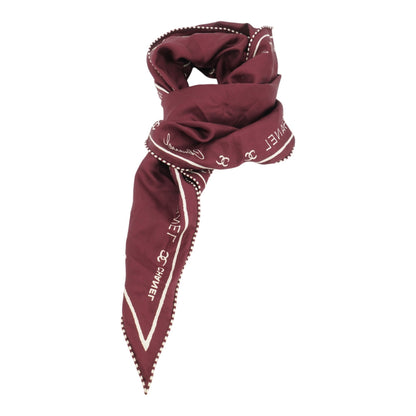 Burgundy Silk Twill Scarf
