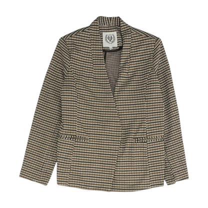 Brown Houndstooth Blazer