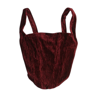 Red Cropped Blouse