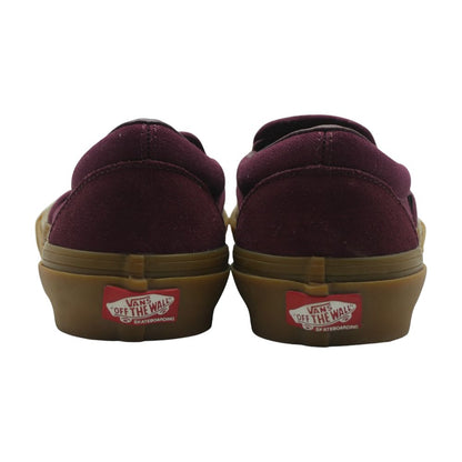 Burgundy Slip On Athletic Shoes