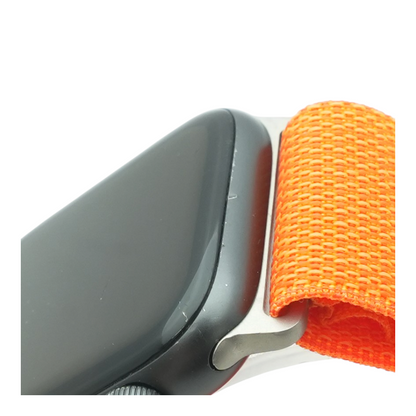 44mm Series SE Space Gray Smartwatch Orange Band M/L