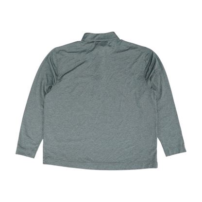 Gray Solid 1/4 Zip Pullover