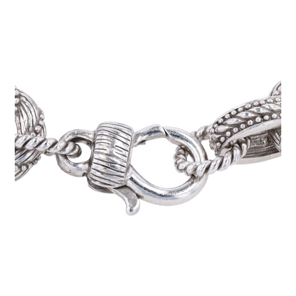Sterling Silver Cubic Zirconia Chain Bracelet