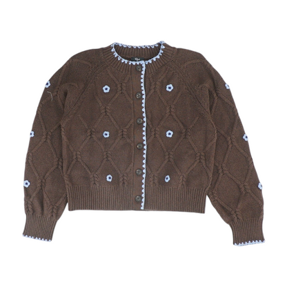 Brown Cardigan Sweater