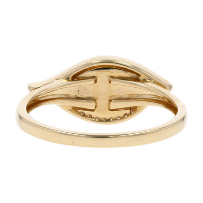 14K Gold Diamond, Sapphire, And Turquoise Eye Motif Cocktail Ring