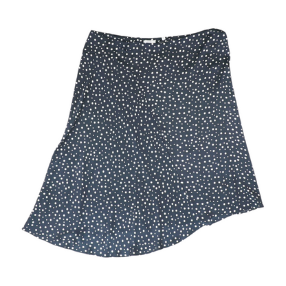 Navy Plus Polka Dot Midi Skirt