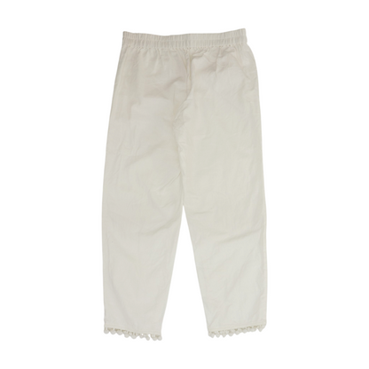 White Regular Pants