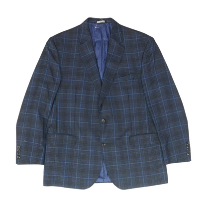 Navy Plaid Sport Coat