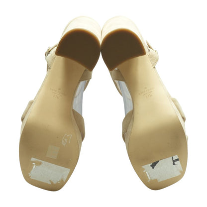 Beige Platform Heels