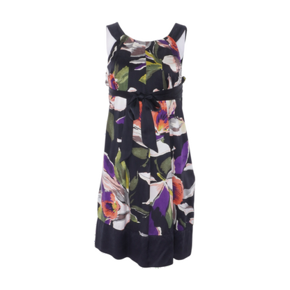 Black Floral Mini Dress