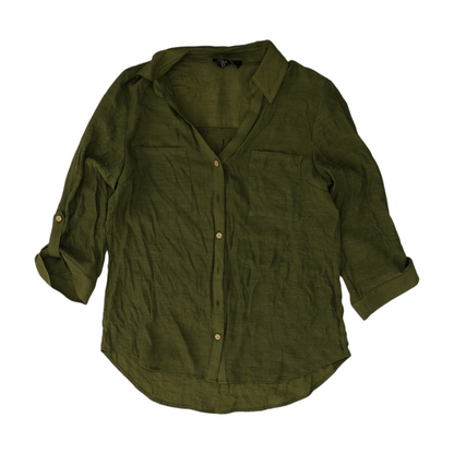 Green Button Down