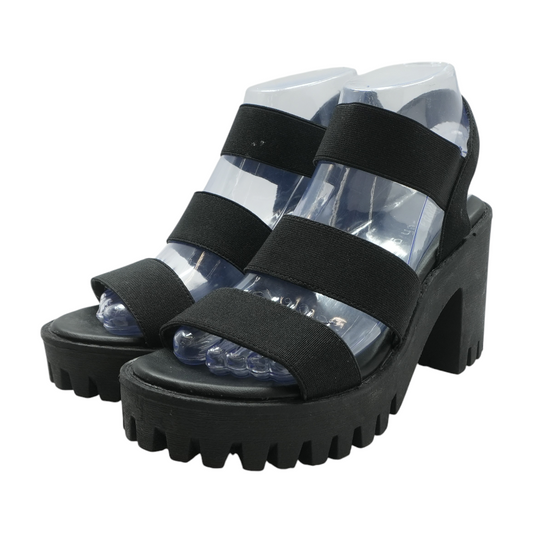 Black Heeled Sandals