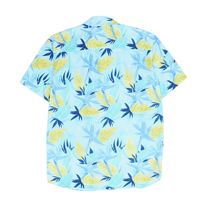 Blue Print Short Sleeve Button Down