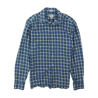 Blue Plaid Flannel Button Down