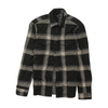 Black Plaid Flannel Button Down