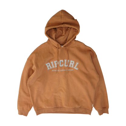 Tan Solid Hoodie Pullover