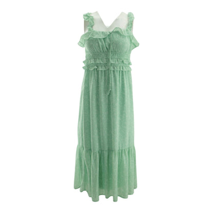 Green Floral Midi Dress