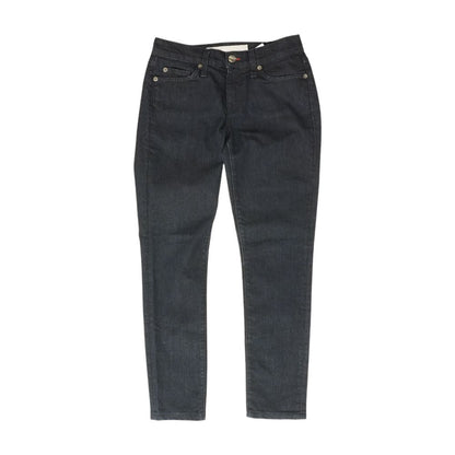 Navy Solid High Rise Skinny Leg Jeans